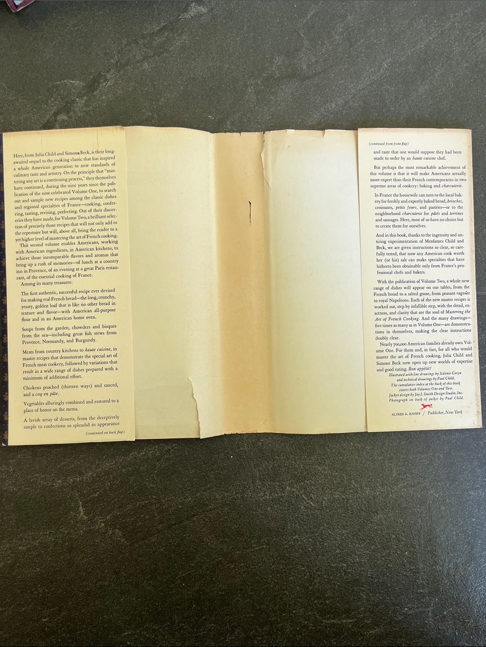 1st Edition MASTERING THE ART OF FRENCH COOKING JULIA CHILD VOLUME TWO 1970 - Picture 2 of 9